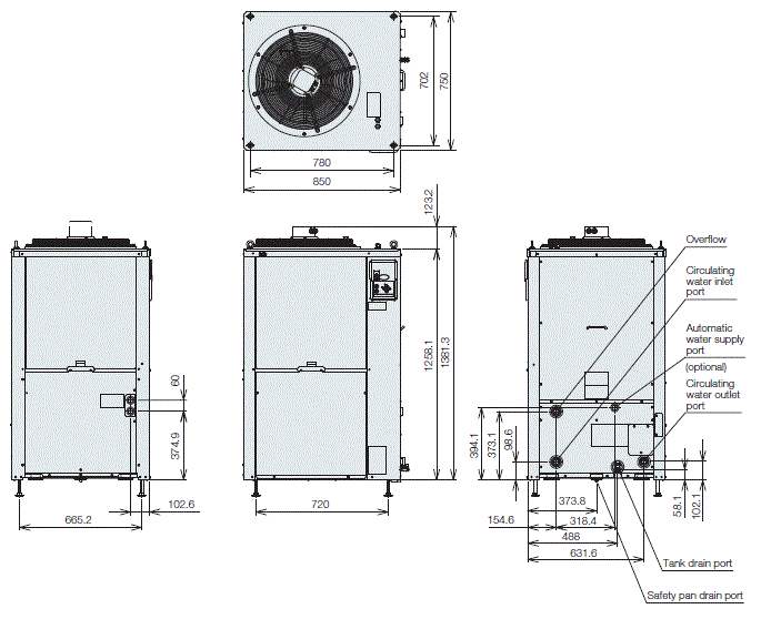 PCU-SL10000 外形尺寸