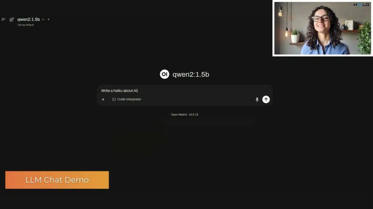 LLM chat demo powered by Hailo-10H AI accelerator